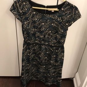 Black flower colored dress